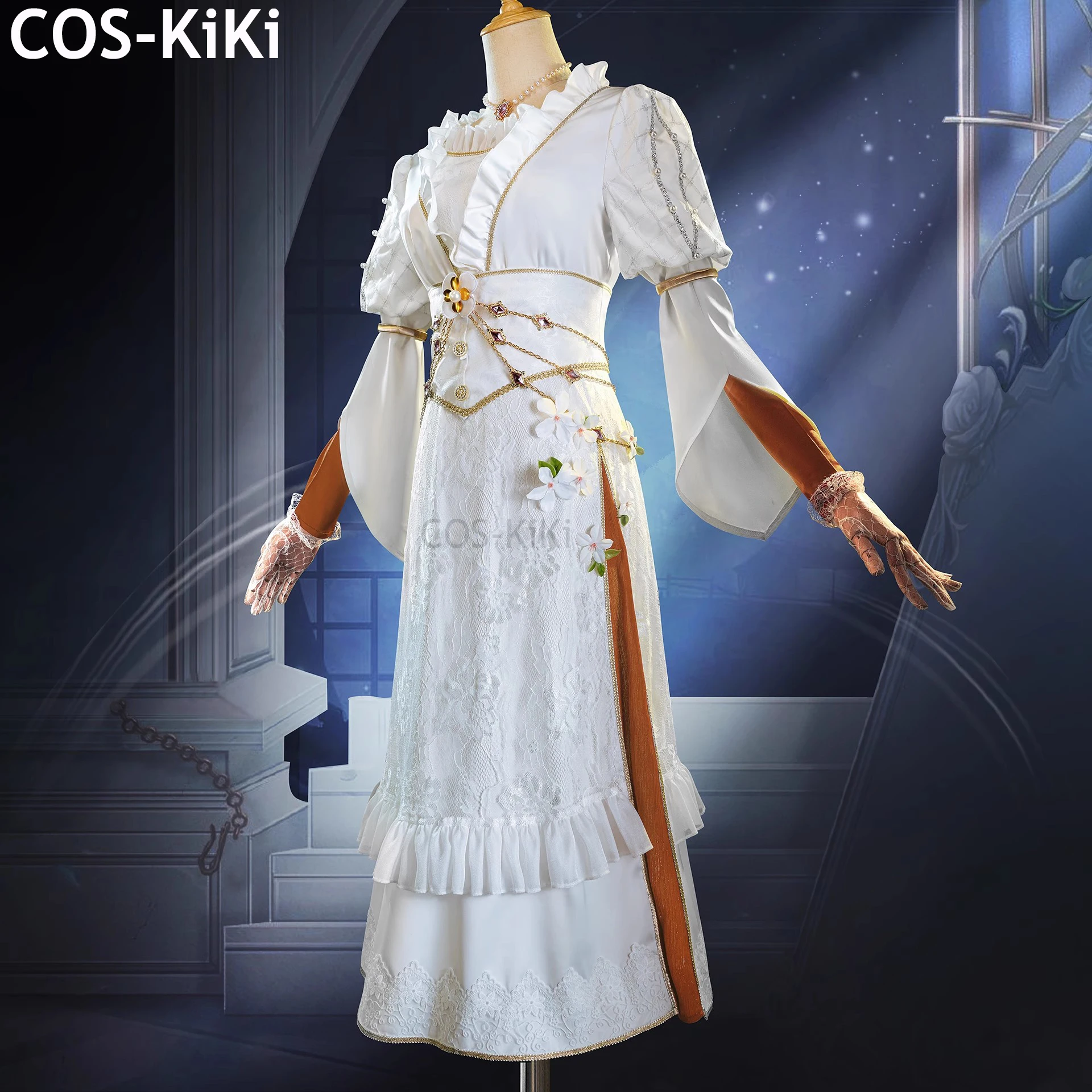 COS-KiKi Identity V Ada Mesmer Psychologist Juliet QiZhen Fashion Game Suit Dress Cosplay Costume Halloween Party Outfit Women