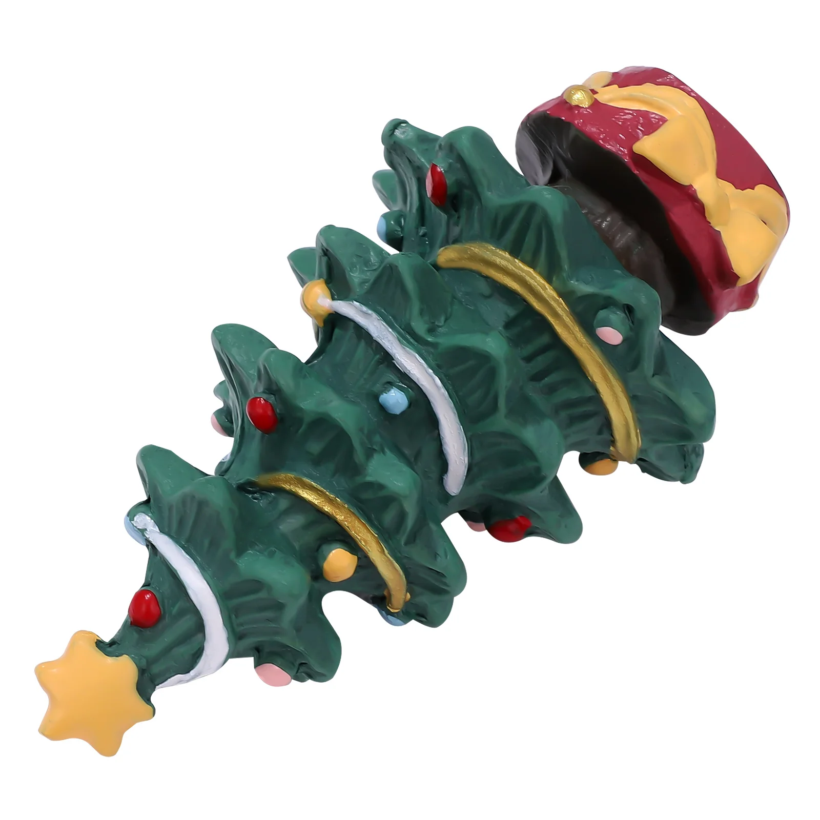 

Mini Resin Christmas Tree Desktop Craft Ornament Lightweight Portable Tabletop Decoration Resin Xmas Tree Christmas