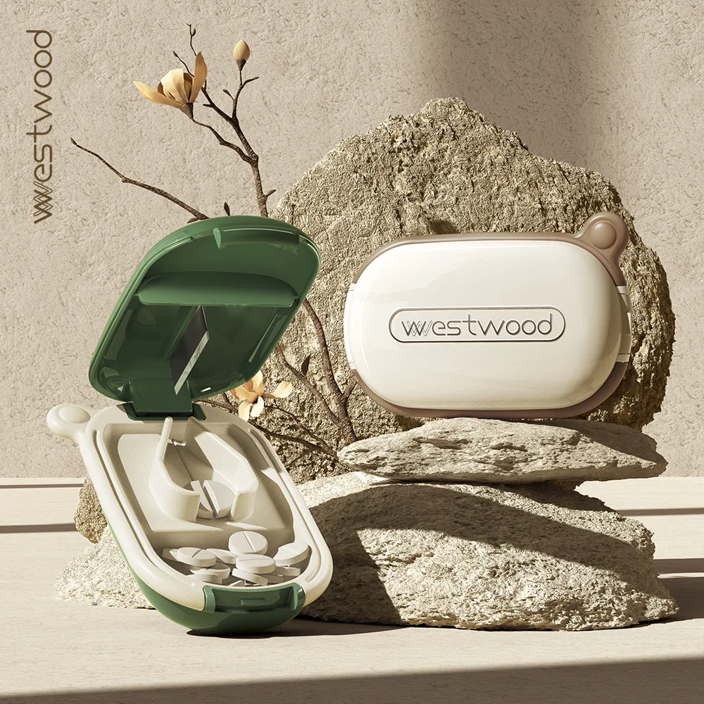 

Pill Cutter Mini Drug Tablet Medicine Dustproof Divider Organizer Removable and Washable Portable Pill Splitters