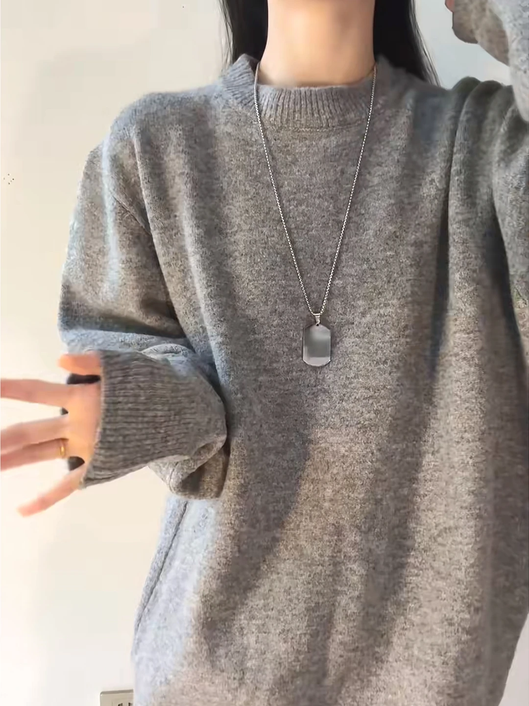 

Мужской трикотажный свитер American Lazy Sle, осень-зима, базовая тяжелая трикотажная внутренняя одежда, подходящая для пары, мягкая, удобная, длинная...