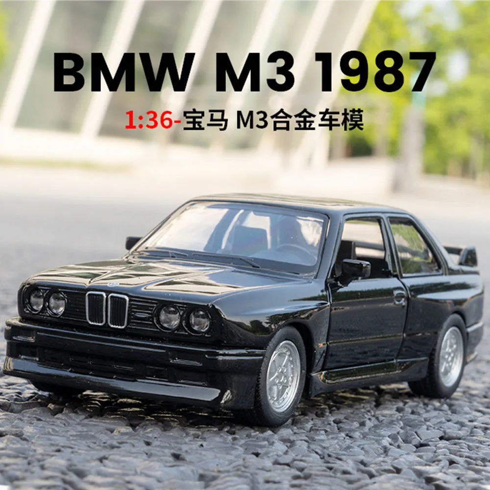 1/36 BMW M3 1978 Alloy Car Model Toy Metal Diecast High Simulation Pull Back Static Car Model Collection Toya For Kids Gifts