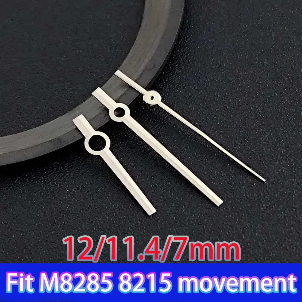 Wysokiej jakości wskazówki do zegarka Miyota 8285, zielone luminescencyjne, srebrne/złote/różowe wskazówki do mechanizmu Miyota 8285/8215, części do zegarków.