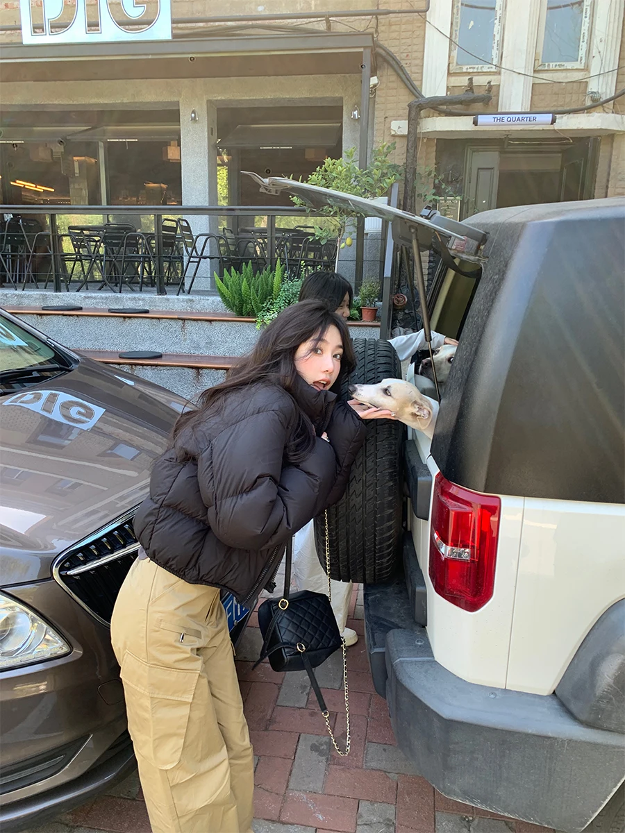 

Женская утепленная белая пуховая куртка X Stevens с воротником-стойкой, свободного кроя, теплая, простая, для повседневной носки