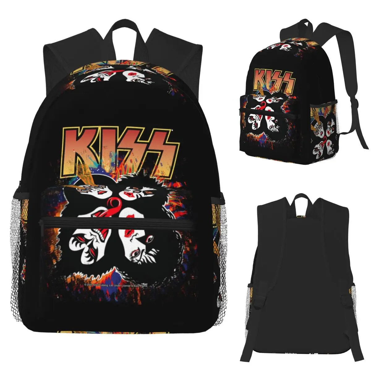 

Рюкзак для студентов Kiss Rock Band Retor, школьная сумка, походный дорожный рюкзак для мальчиков и девочек, модная сумка для книг, сумки на плечо