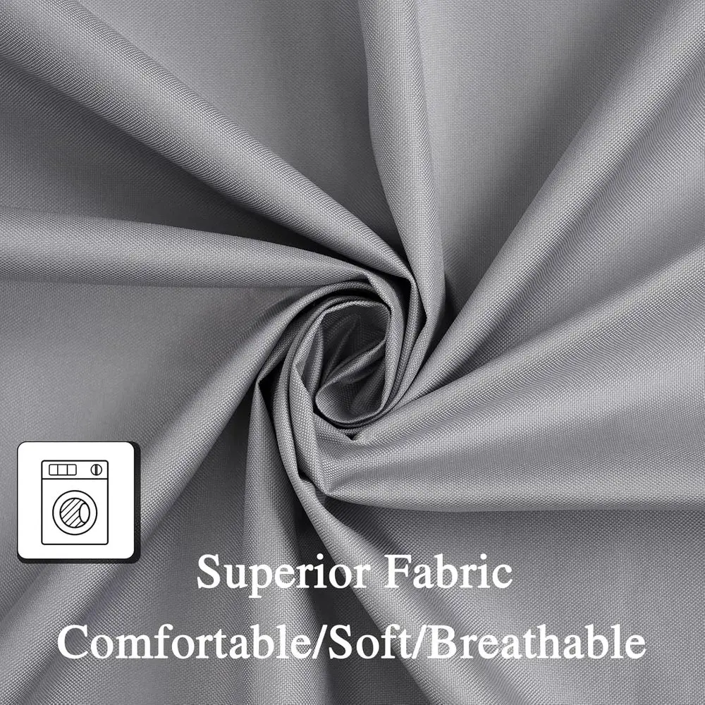 ผ้าม่านคลุมเตียงสีเทาขนาดคิงไซส์สำหรับเตียง 4 เสา ผ้าม่านกันแสง เหมาะสำหรับตกแต่งห้องนอนผู้ใหญ่และเด็กผู้หญิง