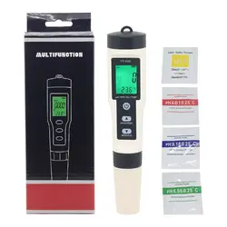 4 in 1 PH/ORP/H2/TEMP Hydrogen Water Quality Test Pen Digital Drinking Water Meter Tester for Food Aquarium Pool Hydroponic