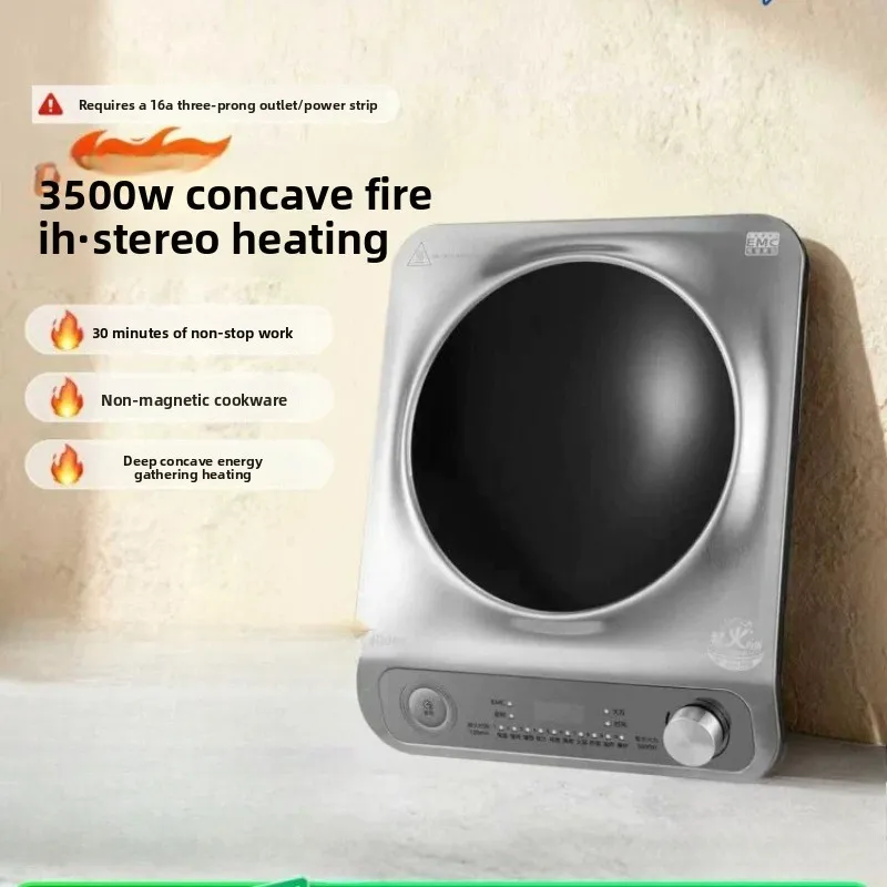 Midea 3500W High Power Household Concave Induction Cooker Embedded Electric Stove Kitchen Cooking Appliance