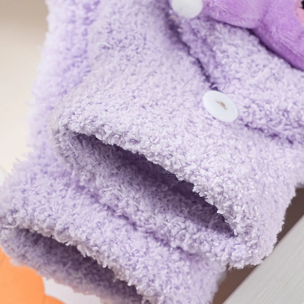 جديد Kawaii سانريو الأطفال قفازات دافئة Kuromi بلدي ميلودي الباردة واقية الشتاء قفازات الاصبع أفخم شاشة اللمس الدافئة الأطفال الهدايا #5