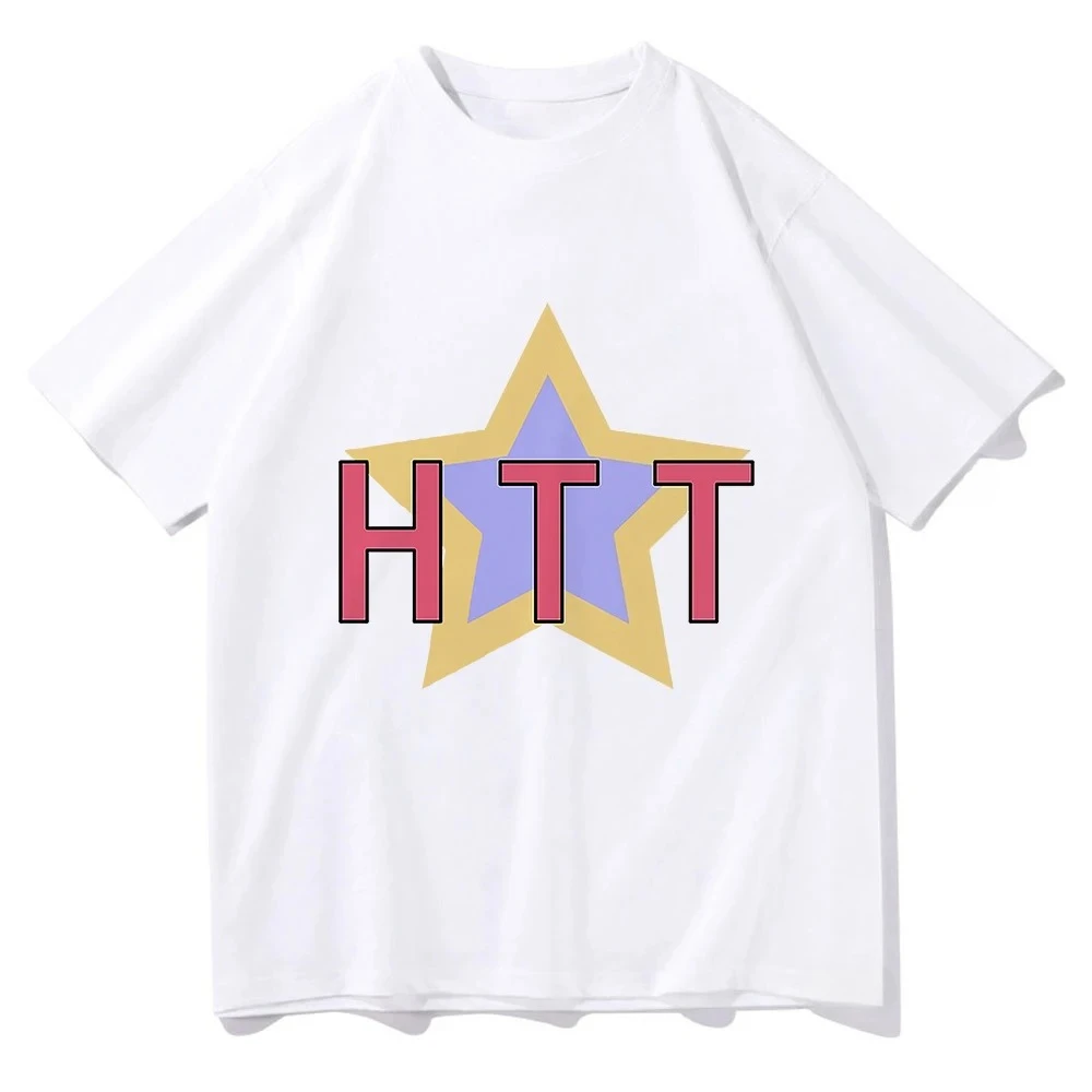 Trendy Cute Pink Japanese Letter Heart Print T-shirt Men Women Katakana Love Heart Graphic Loose Cotton Casual Short Sleeve Tee