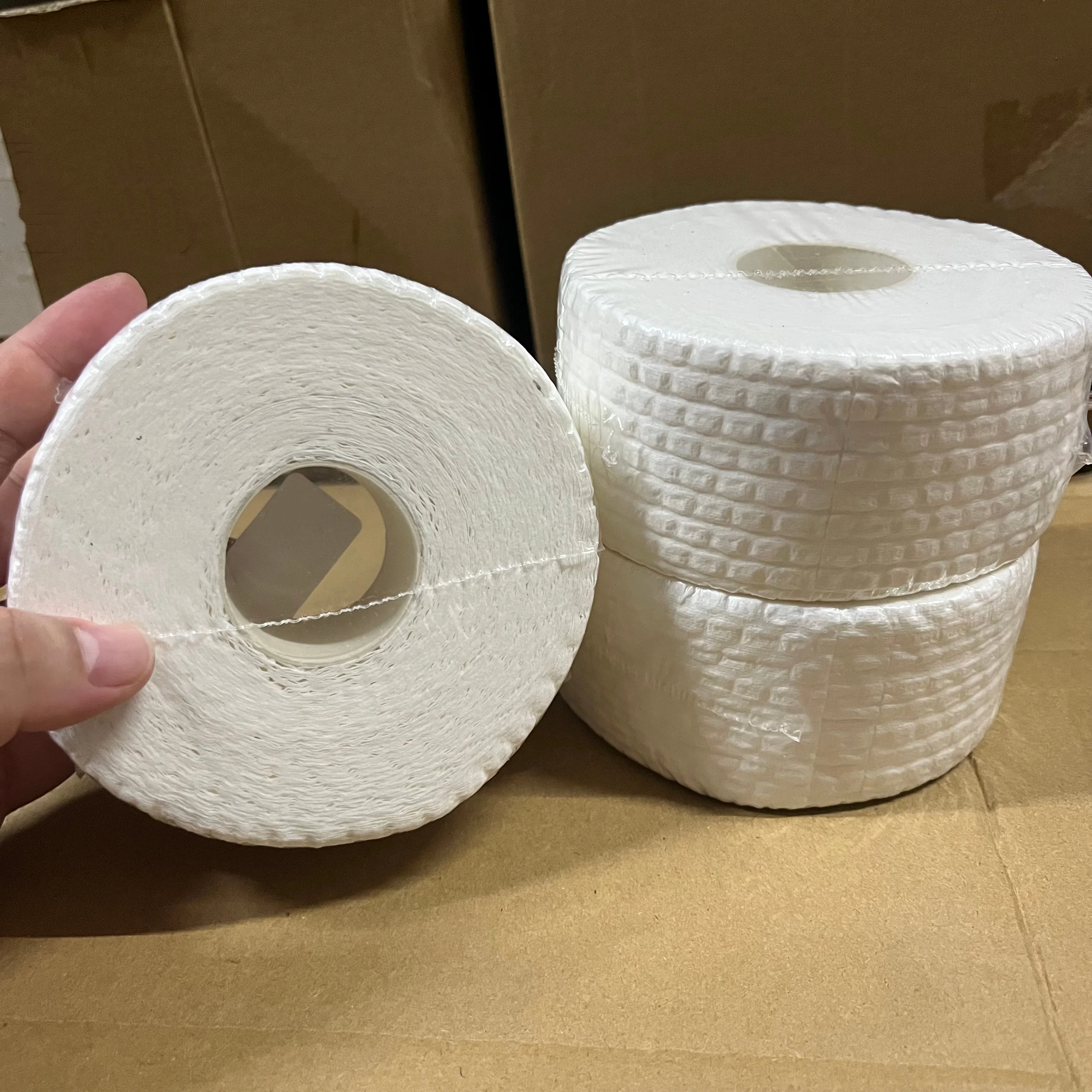 300–1500 Stück 1/2/3 Rollen Einweg-Nagellackentferner-Pads, weiß, weiche und saugfähige Nageltücher für Nagelvorbereitung und Nagelpflege *