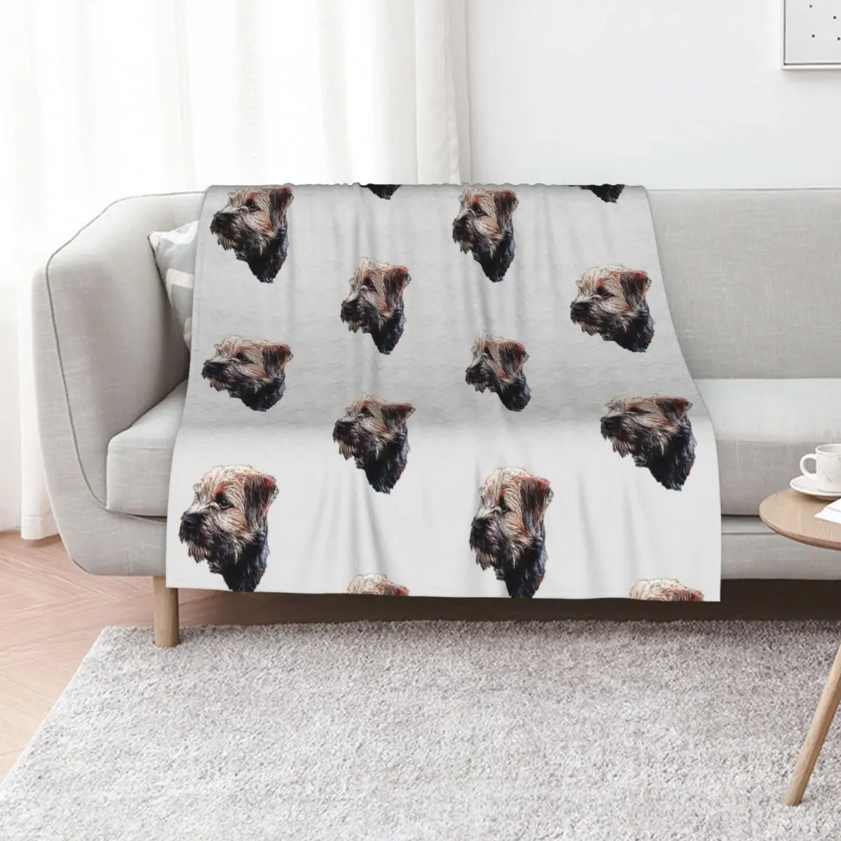 Border Terrier Throw Blanket For Sofa Thin Softest Decorative Sofas Beach Bed linens Summer Blankets