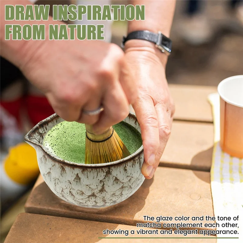 

A50U 6 Piece Matcha Whisk Set Elegant Japanese Tea Cup Set Kitchen Gadget Sets Including Whisk Holder HOME