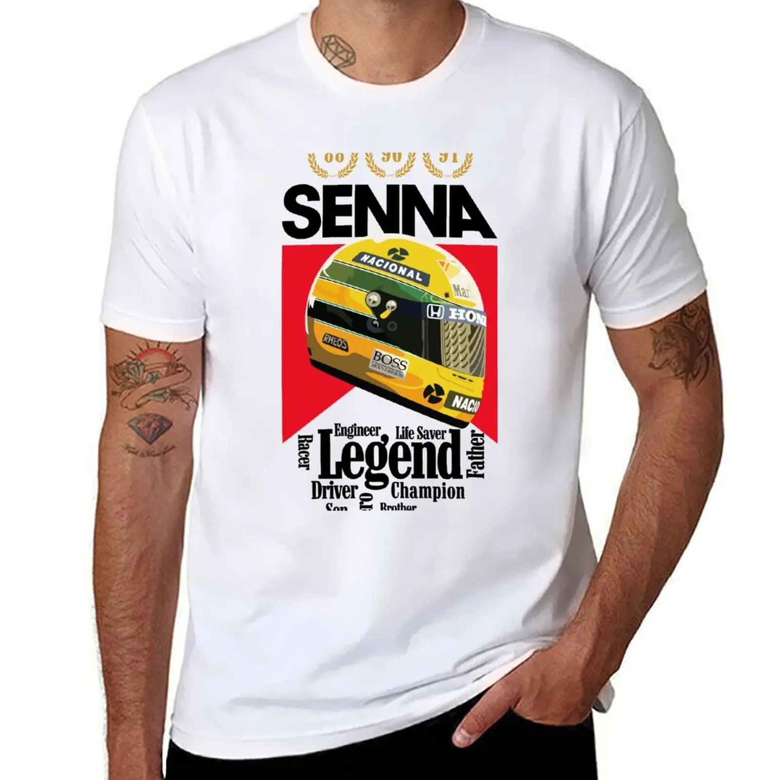 

Senna The Legend T-Shirt mens graphic t shirts t shirts for man graphic funny T-Shirt