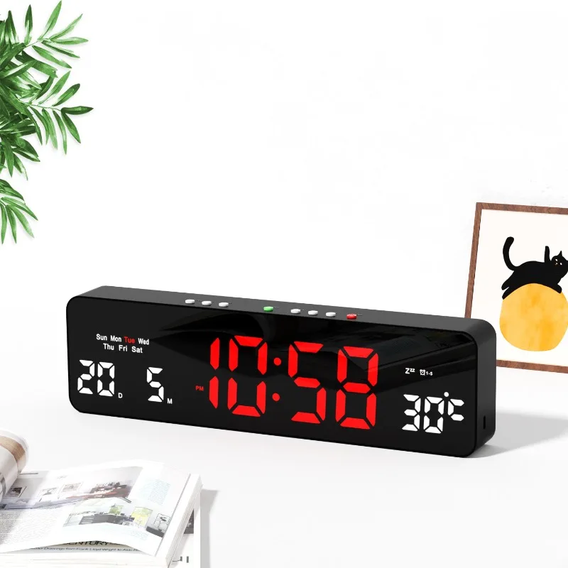 

Intelligent Led Electronic Clock Creative Multi-function Digital Clock Living Room Simple Decoraciones De Hogar 2026