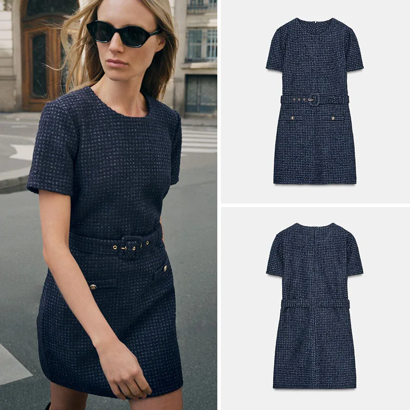 

Зимняя новая женская ort Sve round Ne с поясом Structure Dr Faionable Этническая женская одежда для детей 25–35 лет