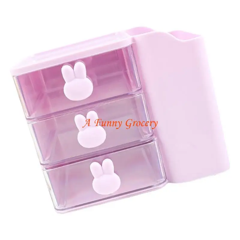 

652E Pen Pencil Holder Desktop Косметическая канцелярская коробка с ящиками, большая емкость