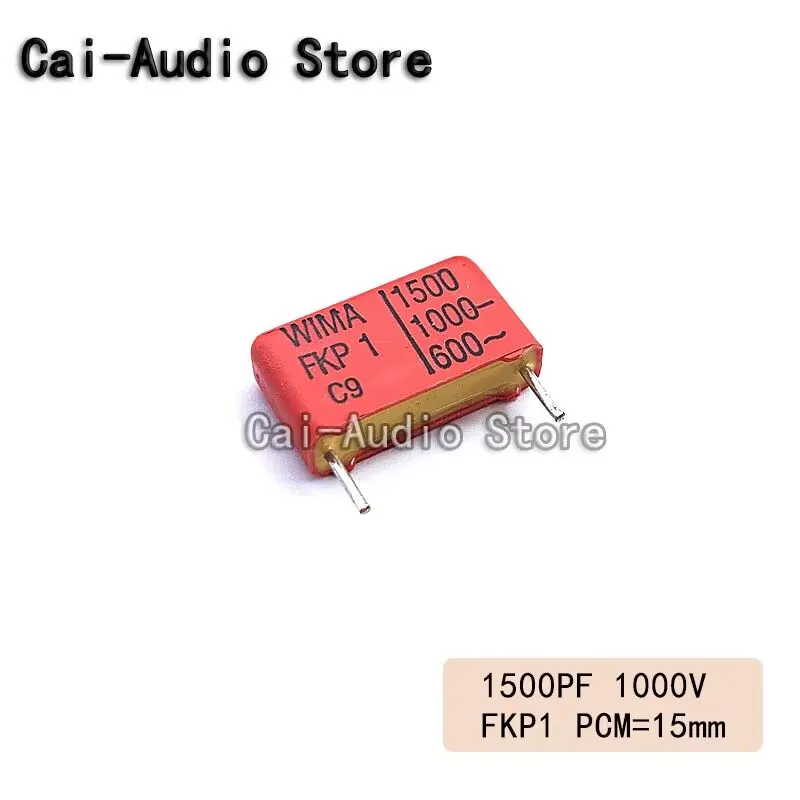 2PCS/5PCS/10PCS/Lot Germany WIMA FKP1 1000V 1500PF 1000V152 1.5NF Film Capacitor 1000v1500pf 152 Pitch 15mm FKP1O111504B00