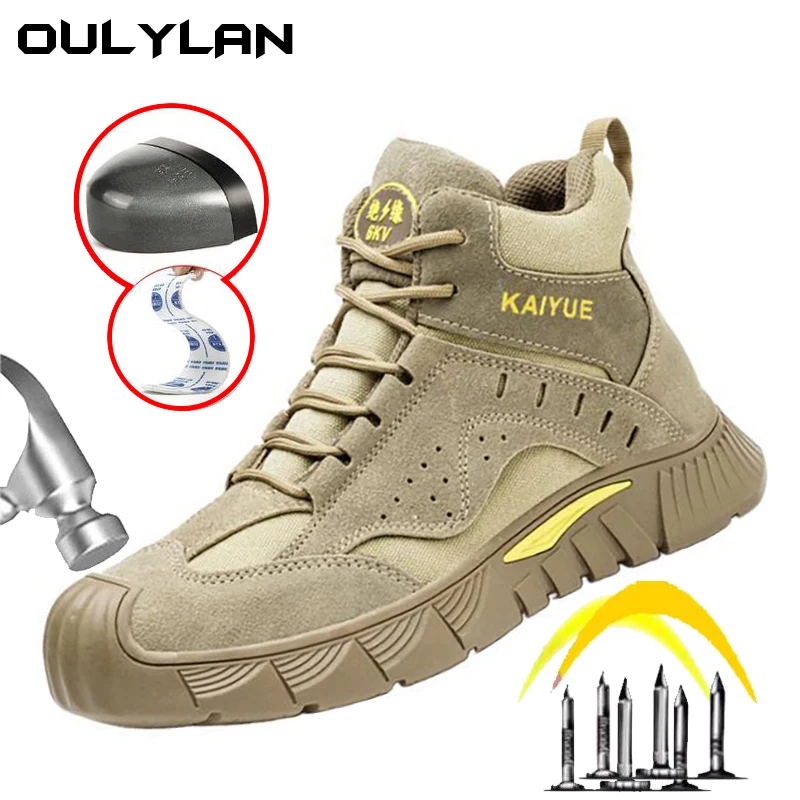 

Comfortable Light Safety Shoes Men Insulated 6kv Electrician Anti-smashing Anti-piercing Anti-slip Wear-resistant Work Shoes