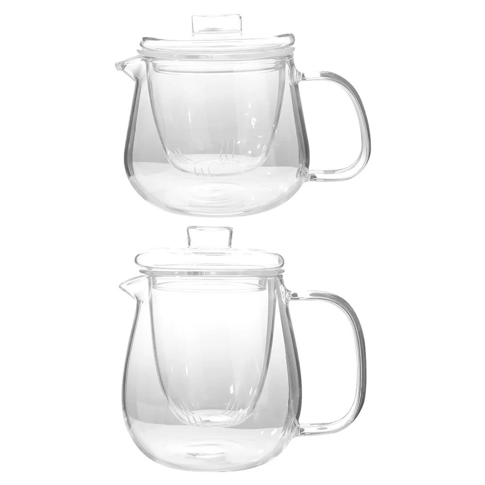 Heat Resistant Glass Tea Pot High Boron Silicon Penguin Shape Kung Fu Tea Set With Filter Transparent Tea Cup Set Puer Tea