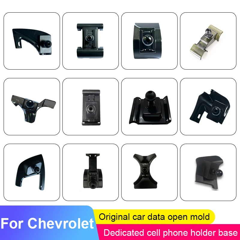 Base de soporte de teléfono para coche, accesorios de soporte fijo dedicado para Chevrolet Malibu XL Equinox Orlando Tracker Blazer Cavalier