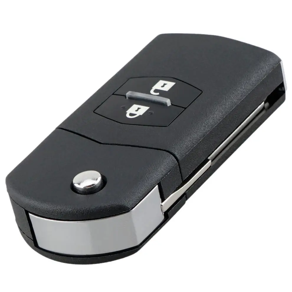 Custodia portachiavi per chiave remota per auto a 2 pulsanti adatta per MAZDADemio AxelaPremacyAtenza ID63 Chip 80bit SKE126-01 433 MHz Cover per chiave