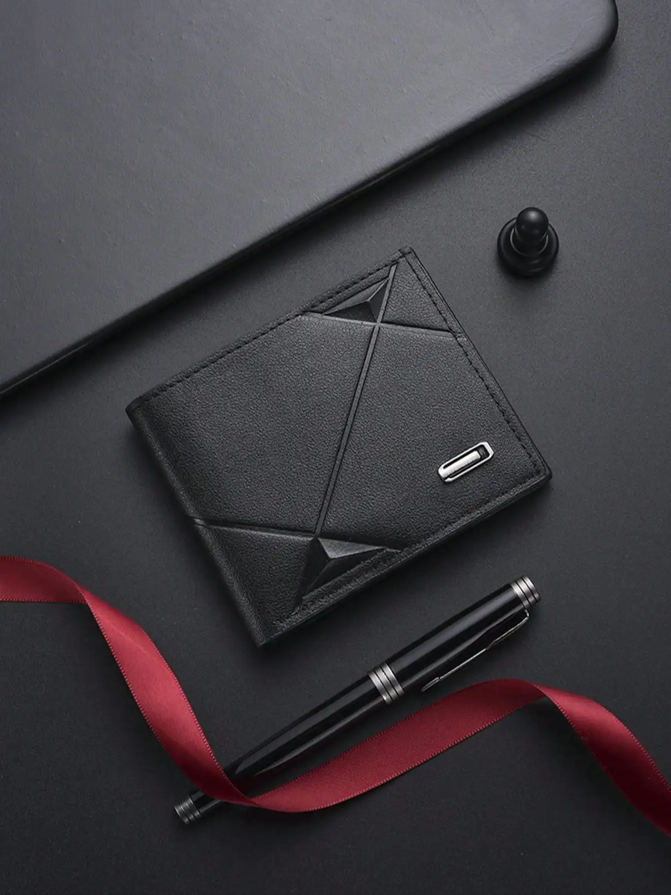 

SHABILI Korean Fashion Men's Short Wallet, Classic Bestselling Horizontal Large Capacity Multi-Card Slot Business Wallet For Men
