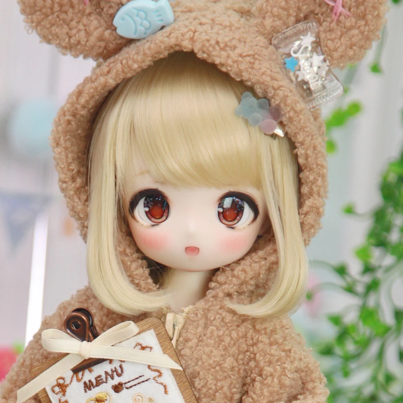 

New quadratic bjd Baby 1/4 43cm girl Rabbit Bean body sd joint cartoon fat resin anime spot makeup