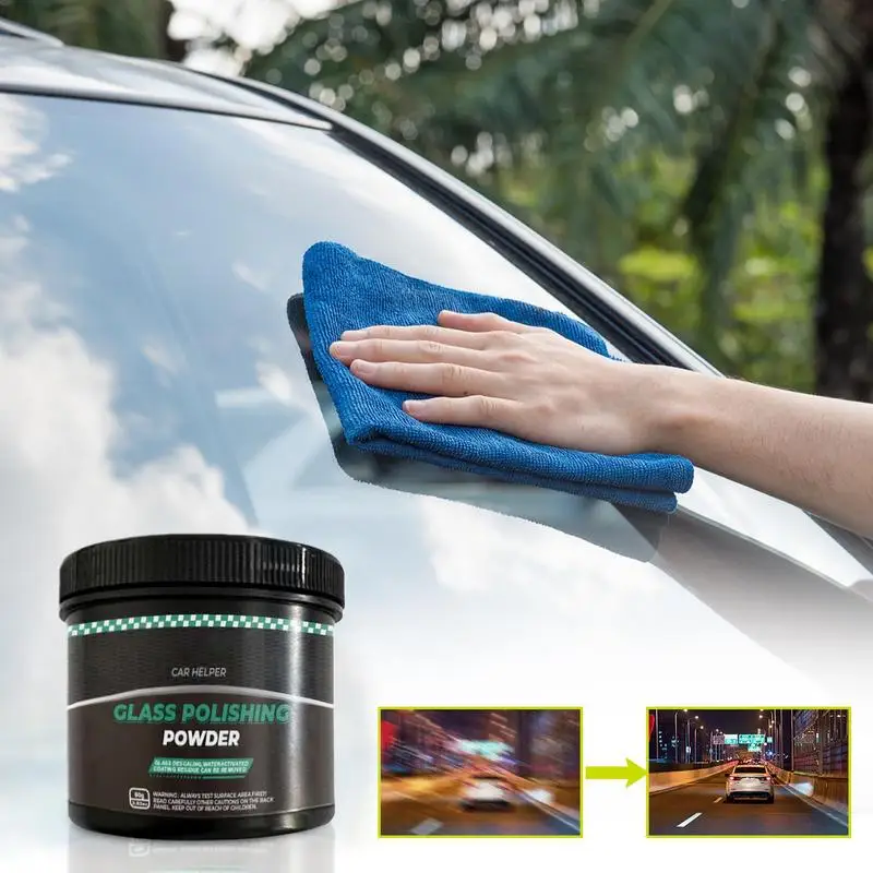 

Auto Glass Cleaner Glass Scratch Repair Powder Automotive Accessories Oil Film Stain Removal Cleaner For Enhancing The Visual