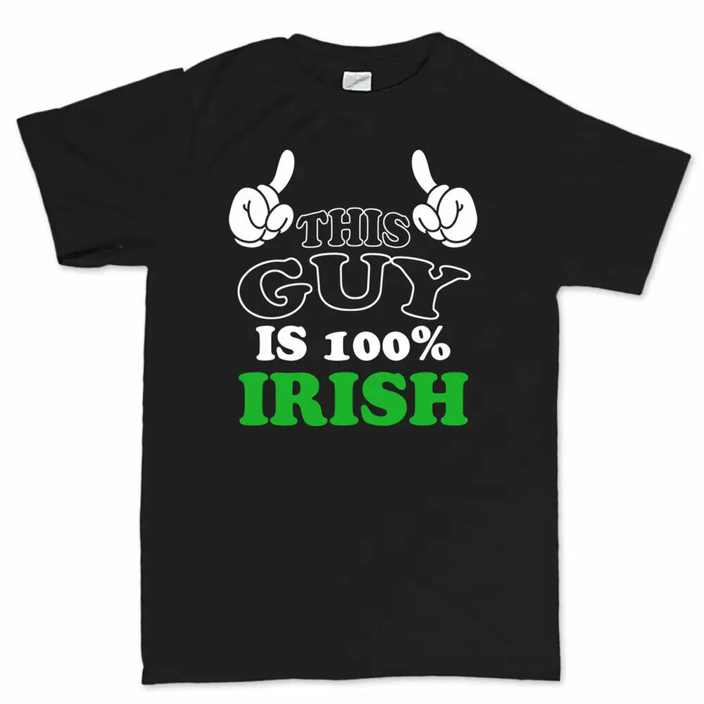 100% Irish Leprechaun Shamrock Clover Paddys Day Funny T shirt Tee T-shirt