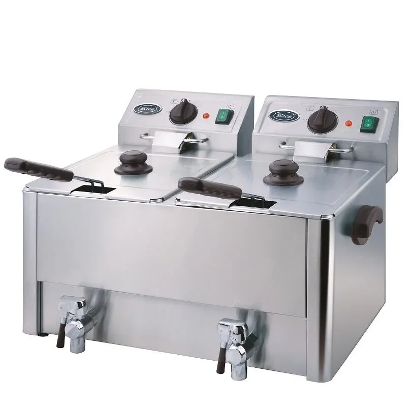 

#For FRYER HDF8 HDF8+8/Double cylinder deep fryer/Best quality Deep Fryer/8Ldeep fryer