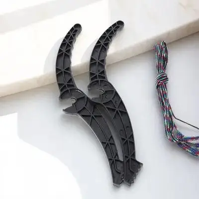 

Пара противоскользящих тормозных ручек для санок и лыж, пластиковые рычаги для торможения, аксессуар для катания на лыжах на открытом воздухе, легко устанавливаемые, с веревкой