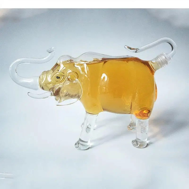 Animal Crystal Glass Hip Flasks Flagon Wine Bottle Liquor Dispenser Sealed Jar Container Pitcher