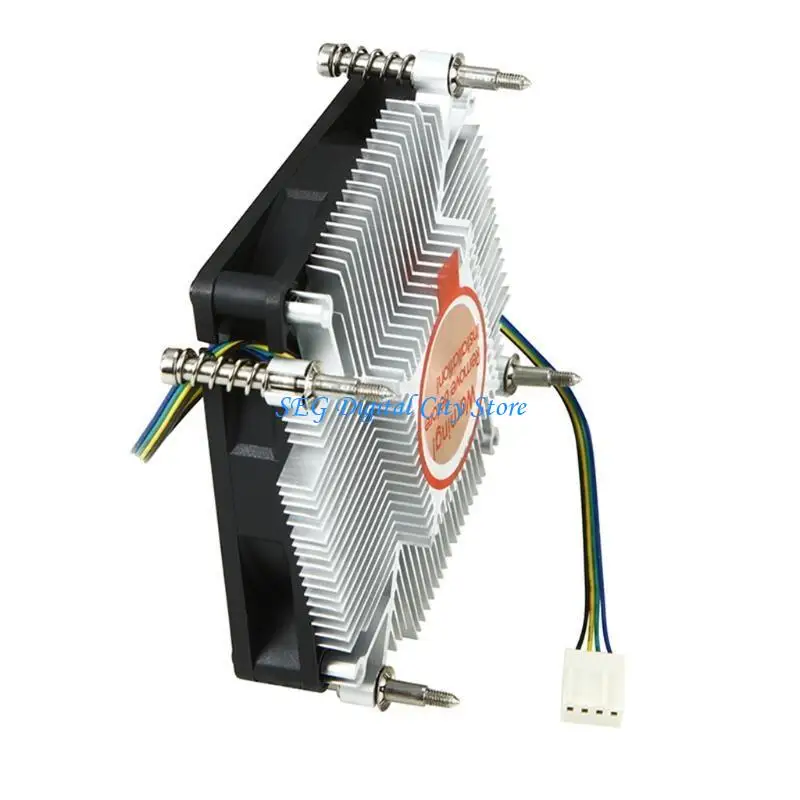 U75B Mini ITX chassis ultra-thin CPU Radiator 27mm Height CPU Cooler CPU 4Pin PWM Fan Air Cooling for Intel ITX for Case