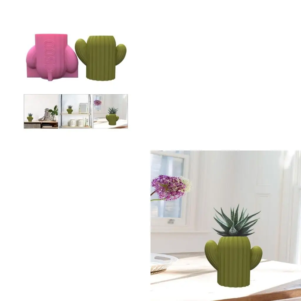 

Pen Holder Flower Pot Molds Cactus Epoxy Resin Mold Planter Mold