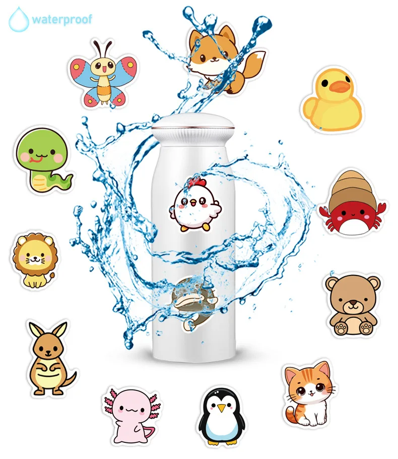 100 pçs bonito animal coleção dos desenhos animados graffiti adesivos diy telefone guitarra notebook mala copo adesivo à prova dwaterproof água crianças brinquedo