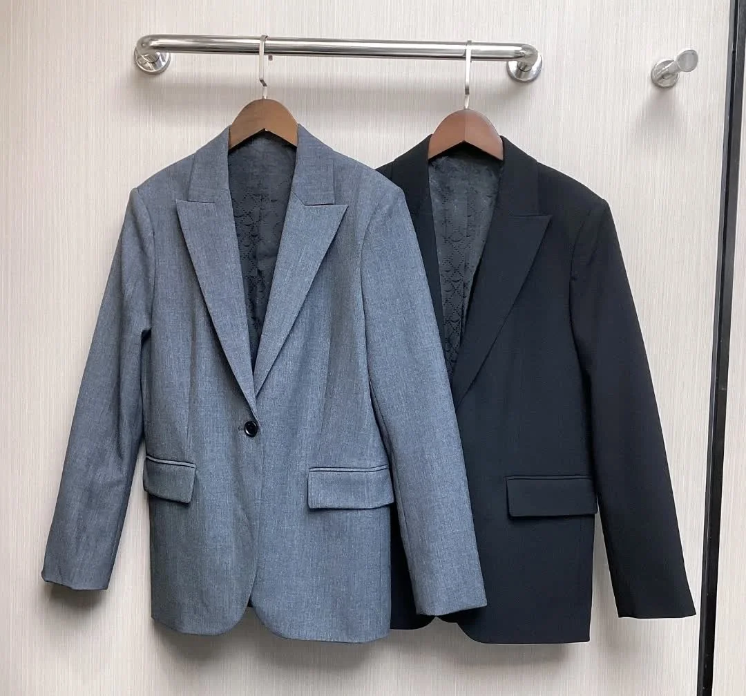 

2025 new style pure color fashion trendy temperament commuting drawstring jacket jacket