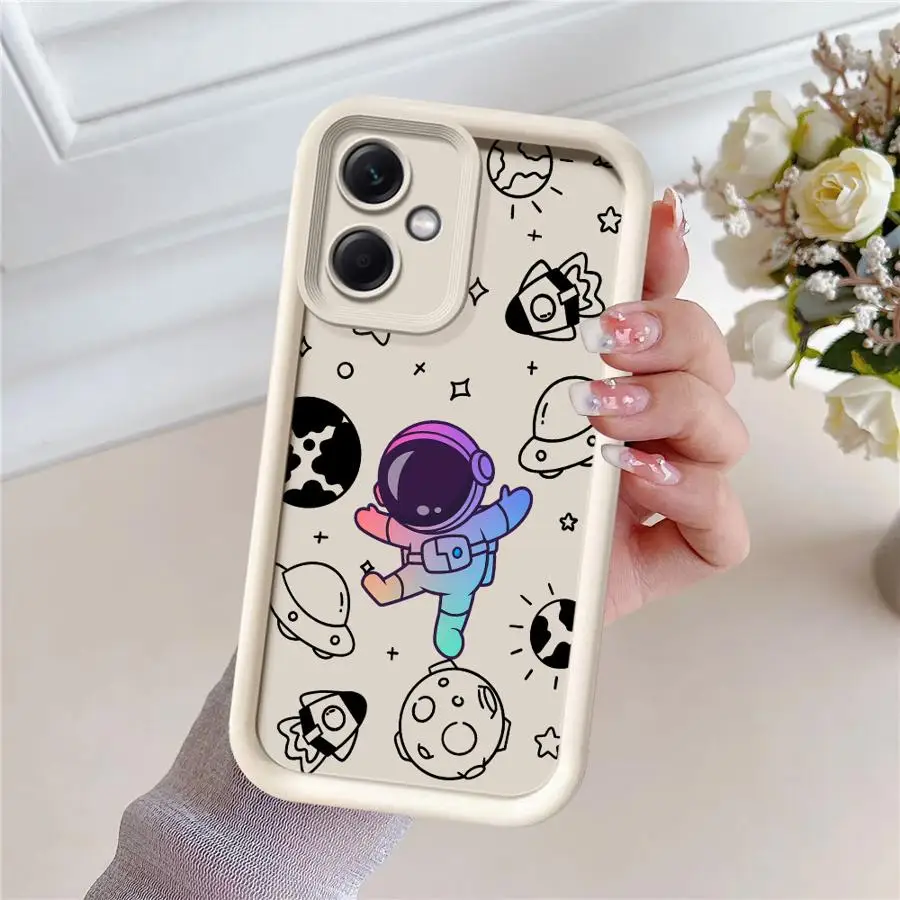 Cute Astronaut Phone Case for Xiaomi Redmi Note 11 Pro 5G 12S 11S 12 13 11 Pro Plus 10S 10 Pro 13 5G Capa Coque Cover