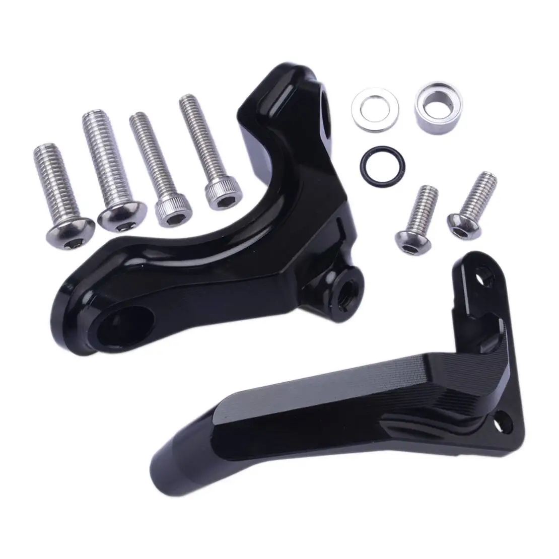 

Кронштейн стабилизатора рулевого амортизатора, черный алюминиевый сплав, подходит для Kawasaki Ninja ZX-6R 636 ZX636-J 2013 2014 2015 2016