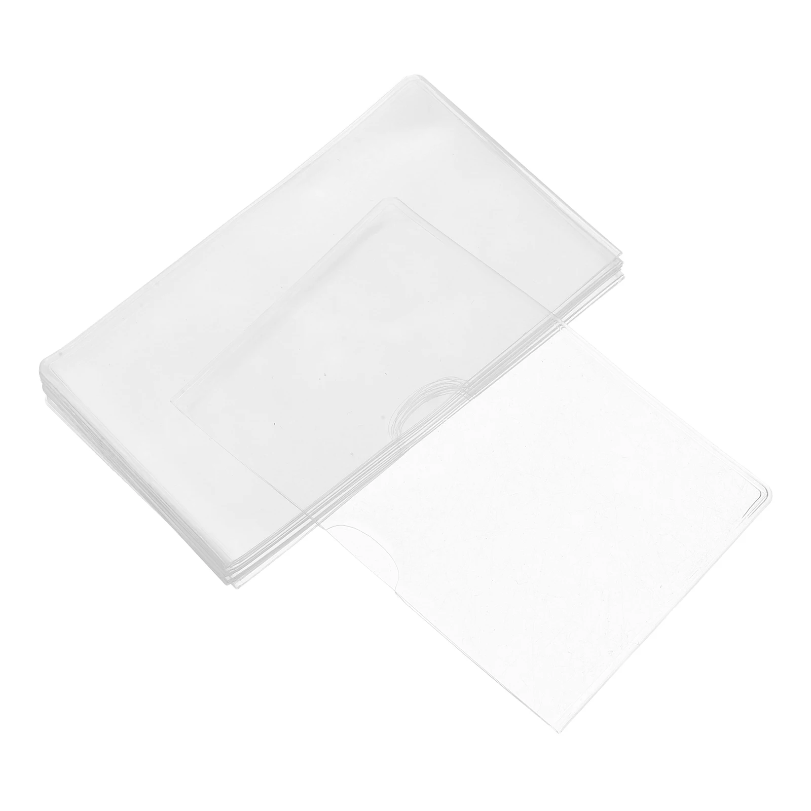 

16 pcs Pvc Card Covers Clear Transparent Sleeves Business Id Social Security Cards Lightweight Multifunctional