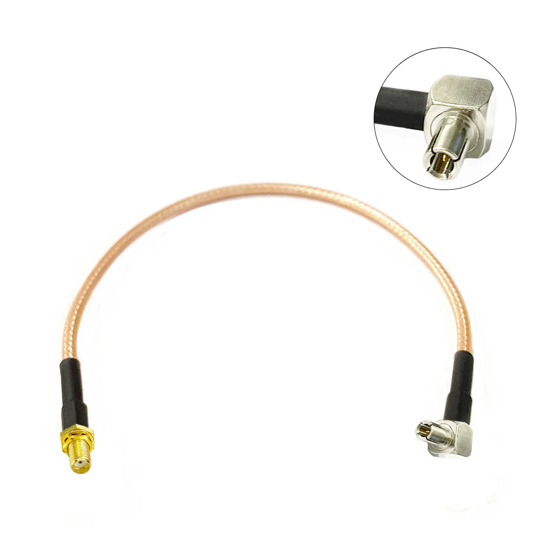 1pc SMA Female Jack Nut to TS9 Male Right Angle Plug RG316 Pigtail Cable Adapter 15cm/30cm/50cm/100cm Wholesale Price