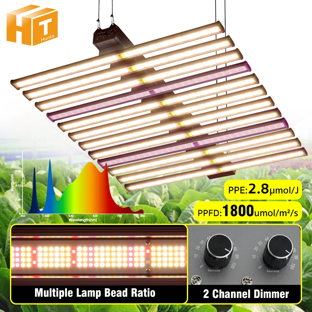 Lampe horticole de croissance LED, 1100/1300W, LM281B, avec plusieurs perles, éclairage pour serre, tente, jardin, croissance des plantes