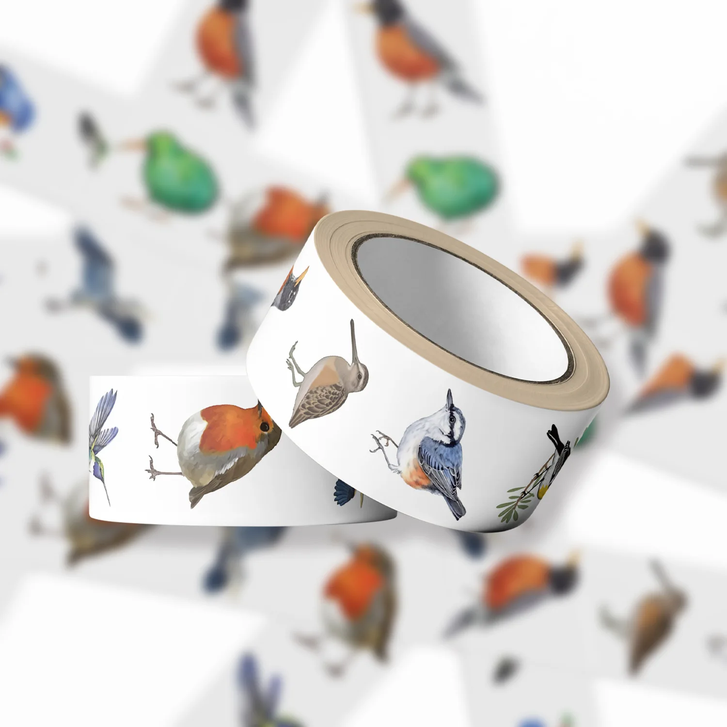 500pcs/roll Cute Colored Birds Cartoon Graffiti Stickers DIY Phone Guitar Laptop Notebook Suitcase Waterproof Sticker Kids Toy image 3