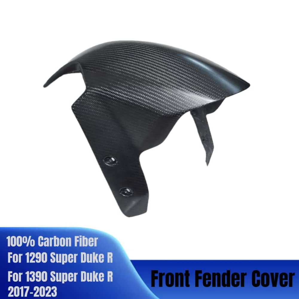For KTM SUPER DUKE 1290 1390 R Super Duke R 2017-2023 100% 3K Carbon Fiber Motorcycle Accessories Front Fender Mudguard Cover