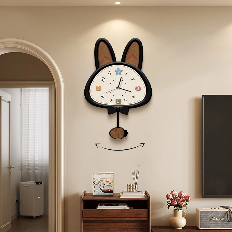 

Charm Black Cute Wall Clock Elegant Batterie Aesthetics Classic Aesthetic Wall Clock Girl Design Orologio Da Parete Home Decor