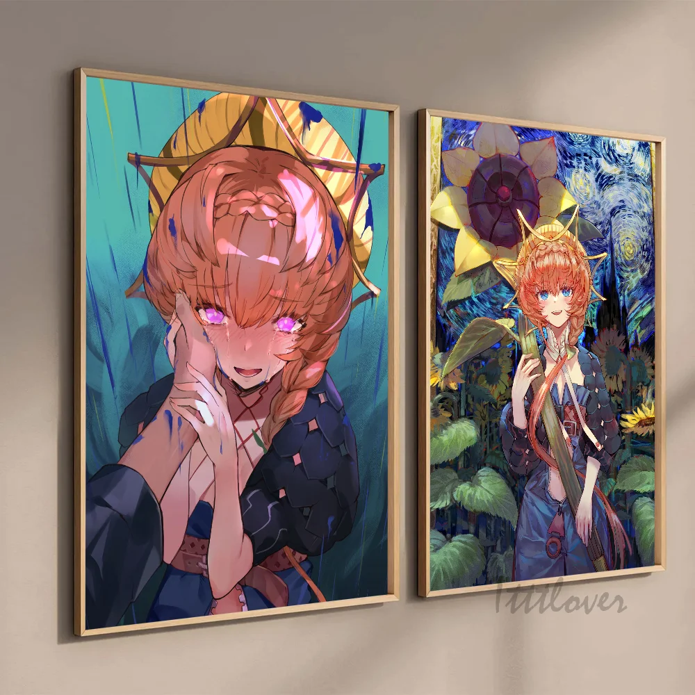 Foreigner Van Gogh Fate Grand Order Girl Poster Stickers Art Wall Murals Decor Game Room Decor Gifts HD Painting