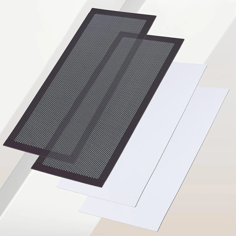 2Pcs Vent Covers (12X5.5 Inch) & 2Pcs Vent Mesh Covers (10X4 Inch), For Ceiling Floor For Home Floor Ceiling Walls