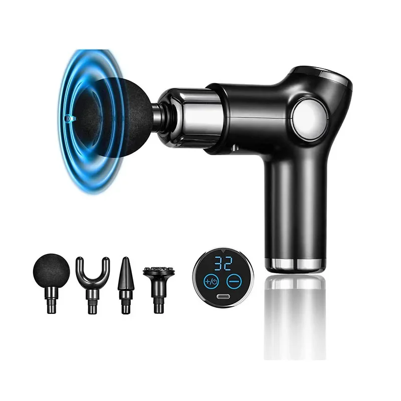 

Mini Fascia Gun Vibration Massage Protable 32 Gear Massage Gun For Muscle Relaxation Neck Arm Back Shoulder Fitness
