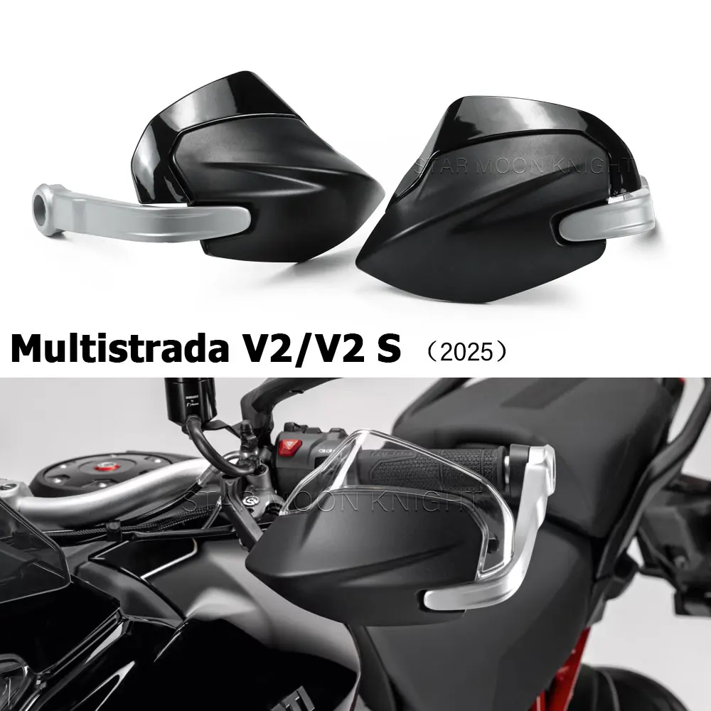 Motorcycle Handguard For Ducati Multistrada V2 S V2S (2025) Hand Guard Protection Sliders Handlebar Windshield Air Deflector