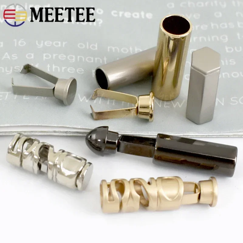 10/20pcs meetee 20mm kov lano šňůra končí zarážka spona čepice mikina kalhoty závěsný zamknout oblečení stanovení tlačítko DIY příslušenství