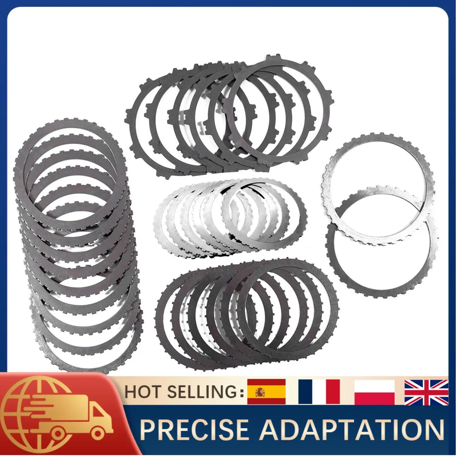 

Transmission Steel Clutch Plates Kit For 06-UP GMC Trucks 6L80 6L80E 6L90 6L90E For Silverado Tahoe Escalade Suburban Savana